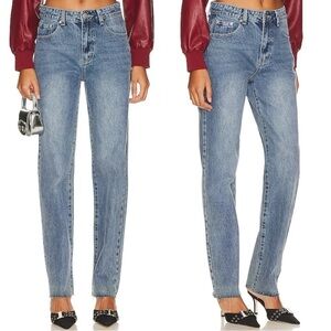 Superdown from REVOLVE Dylan Straight Leg Jeans in “Dark Wash”